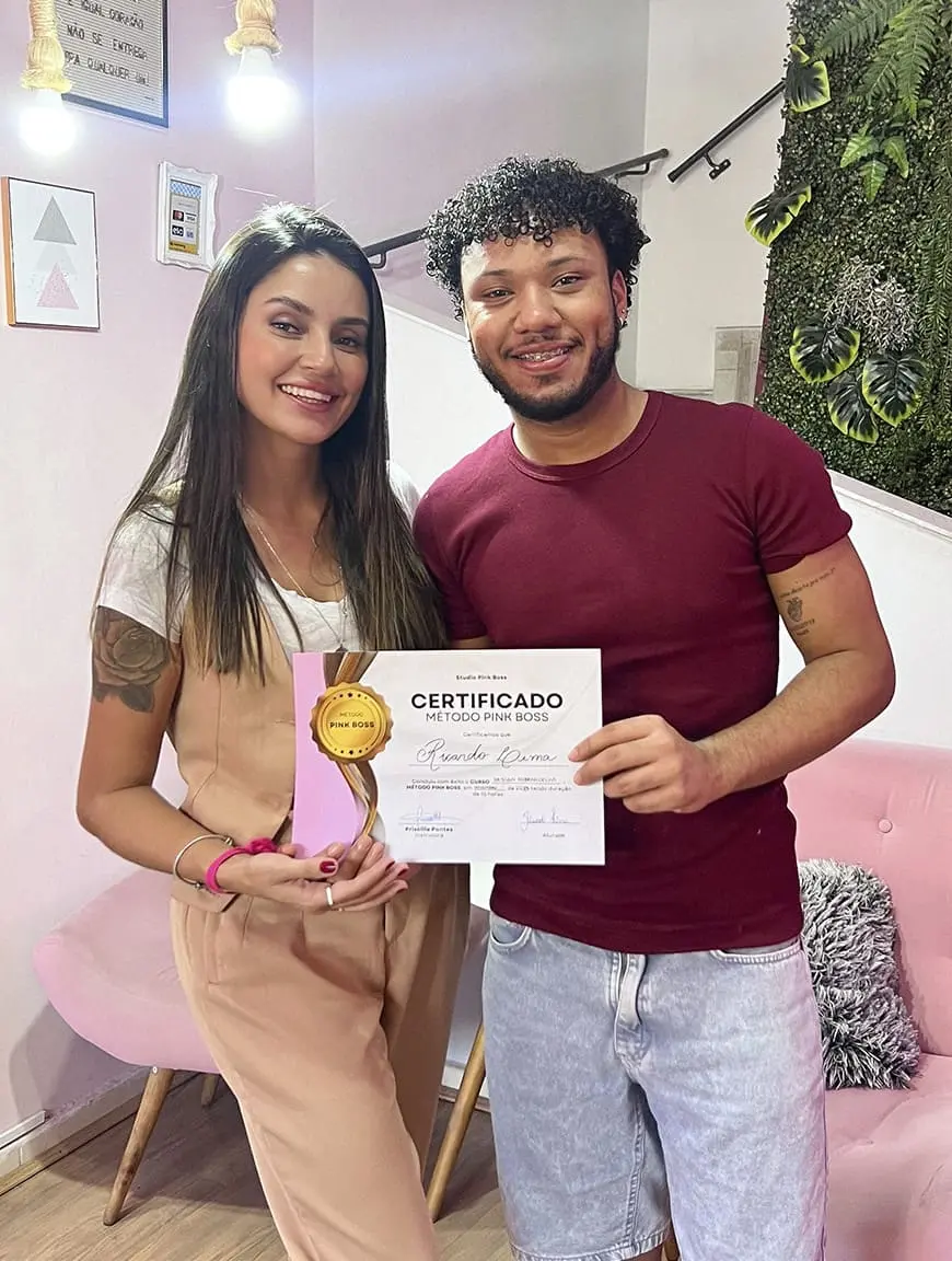 Certificado de conclusão de curso, aluno Ricardo Certificado Aluno Ricardo
